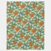 William Morris Single Stem  Bloembloemen Fleece Deken (Voorkant)