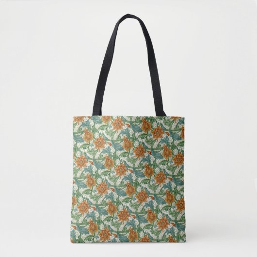 William Morris Single Stem Bloembloemen Tote Bag (Voorkant)