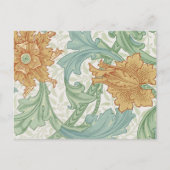 William Morris Single Stem Floral Pattern Briefkaart (Voorkant)
