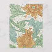 William Morris Single Stem Floral Pattern Briefkaart (Voorkant)