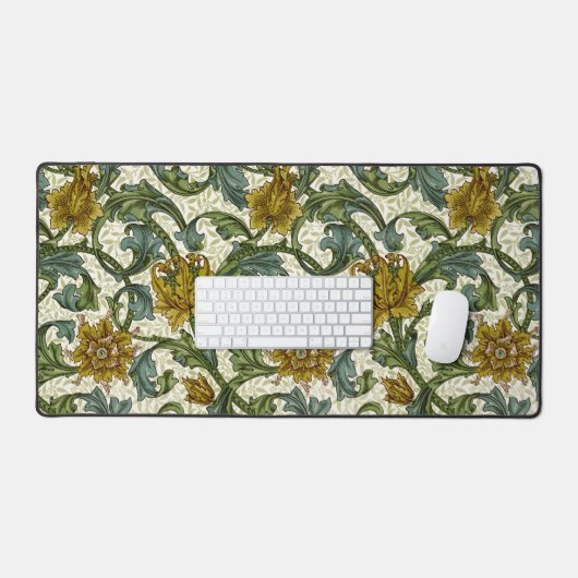 William Morris Single Stem Floral Pattern Bureaumat (Keyboard & Muis)