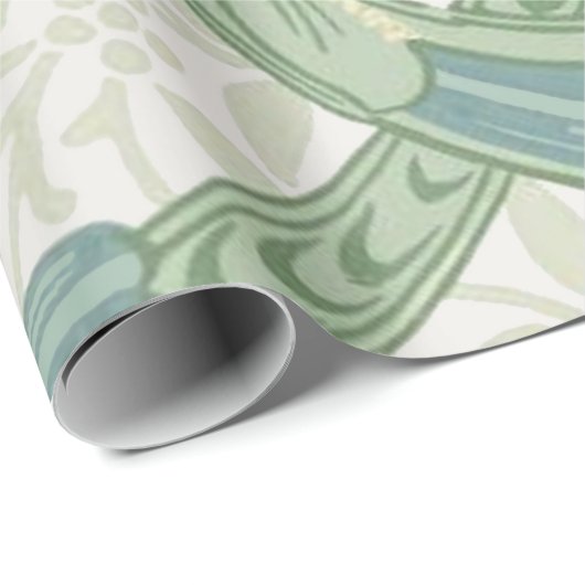 William Morris Single Stem Floral Pattern Cadeaupapier (Rol Hoek)