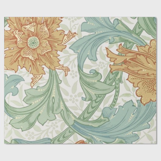 William Morris Single Stem Floral Pattern Cadeaupapier (Vlak)