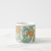 William Morris Single Stem Floral Pattern Espresso Kop (Voorkant)