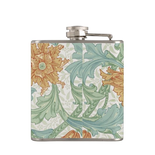 William Morris Single Stem Floral Pattern Heupfles (Achterkant)