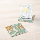 William Morris Single Stem Floral Pattern Kartonnen Onderzetters (Insitu)