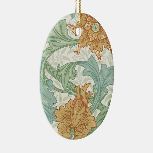 William Morris Single Stem Floral Pattern Keramisch Ornament (Rechts)