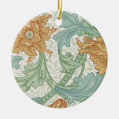 William Morris Single Stem Floral Pattern Keramisch Ornament (Voorkant)
