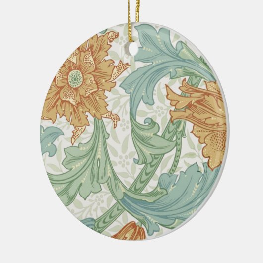 William Morris Single Stem Floral Pattern Keramisch Ornament (Links)