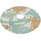 William Morris Single Stem Floral Pattern Kerstboom Rok (Gekanteld)