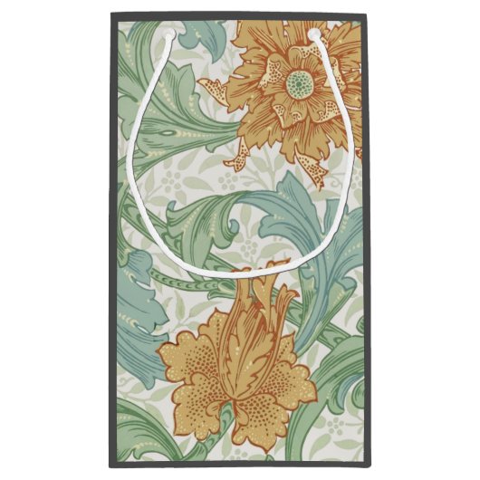 William Morris Single Stem Floral Pattern Klein Cadeauzakje (Achterkant)