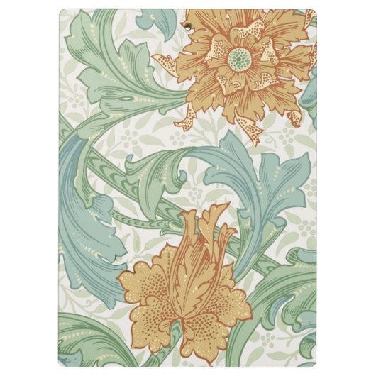 William Morris Single Stem Floral Pattern Klembord (Achterkant)