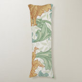 William Morris Single Stem Floral Pattern Lichaamskussen (Voorkant Verticaal)