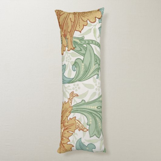 William Morris Single Stem Floral Pattern Lichaamskussen (Achterkant (Verticaal))