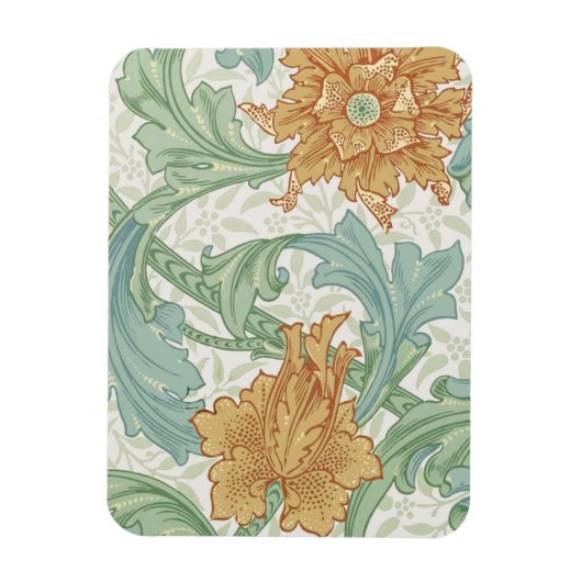 William Morris Single Stem Floral Pattern Magneet (Verticaal)