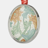 William Morris Single Stem Floral Pattern Metalen Ornament (Links)