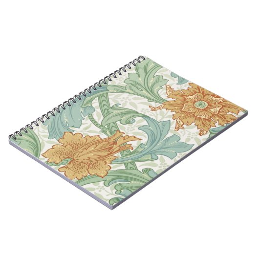 William Morris Single Stem Floral Pattern Notitieboek (Linkerzijde)