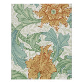 William Morris Single Stem Floral Pattern Perfect Poster (Voorkant)