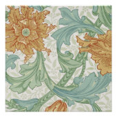 William Morris Single Stem Floral Pattern Perfect Poster (Voorkant)