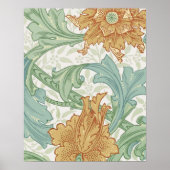 William Morris Single Stem Floral Pattern Poster (Voorkant)