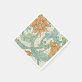 William Morris Single Stem Floral Pattern Servet (Hoek)