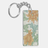 William Morris Single Stem Floral Pattern Sleutelhanger (Voorkant Links)