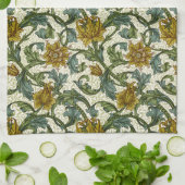 William Morris Single Stem Floral Pattern Theedoek (Gevouwen)
