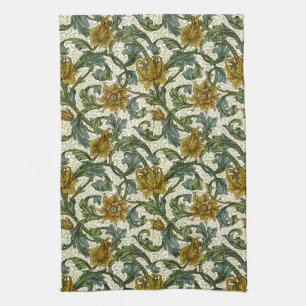 William Morris Single Stem Floral Pattern Theedoek