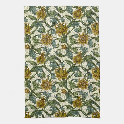 William Morris Single Stem Floral Pattern Theedoek (Verticaal)