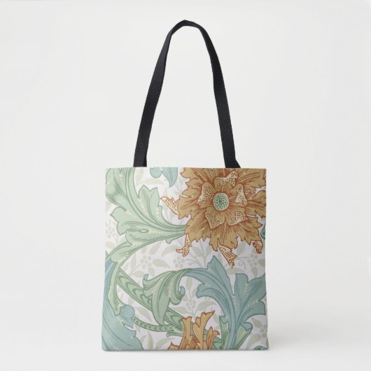 William Morris Single Stem Floral Pattern Tote Bag (Voorkant)