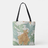 William Morris Single Stem Floral Pattern Tote Bag (Achterkant)
