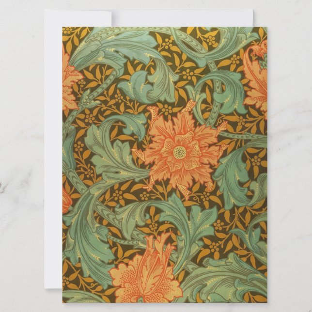 William Morris Single Stem Pattern Art Nouveau (Voorkant)