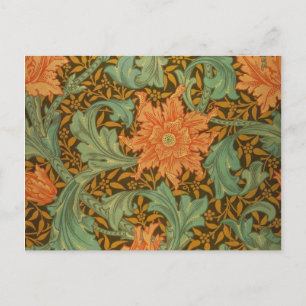 William Morris Single Stem Pattern Art Nouveau Briefkaart