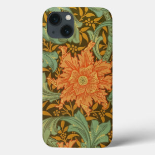 William Morris Single Stem Pattern Art Nouveau iPhone 13 Hoesje
