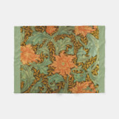 William Morris Single Stem Pattern Art Nouveau Fleece Deken (Voorkant (Horizontaal))