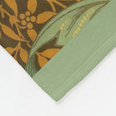 William Morris Single Stem Pattern Art Nouveau Fleece Deken (Hoek)