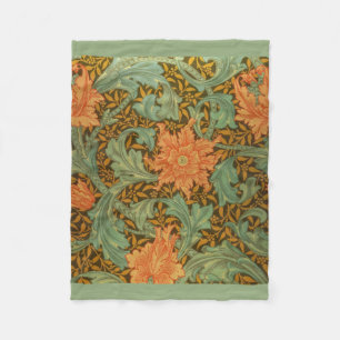 William Morris Single Stem Pattern Art Nouveau Fleece Deken