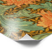 William Morris Single Stem Pattern Art Nouveau Foto Afdruk (Hoek)