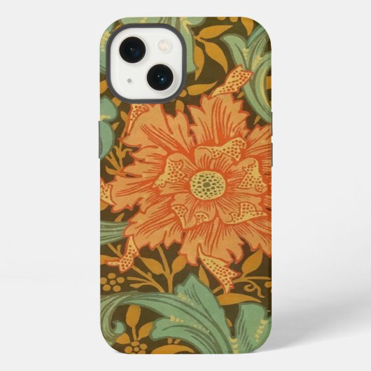 William Morris Single Stem Pattern Art Nouveau iPhone Hoesje (Achterkant)