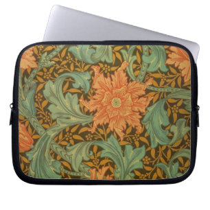 William Morris Single Stem Pattern Art Nouveau Laptop Sleeve