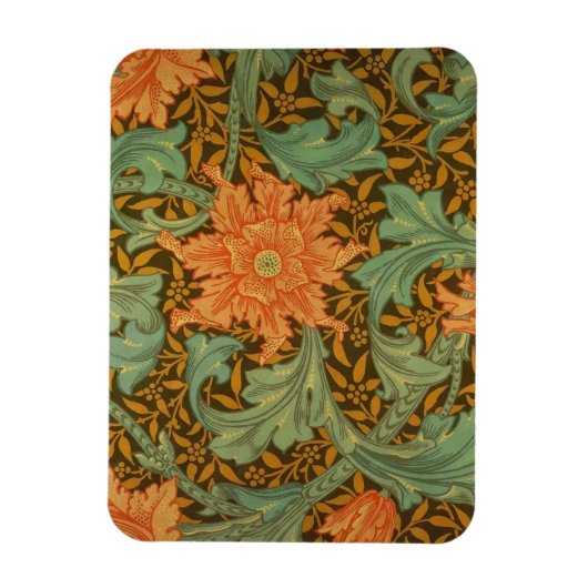 William Morris Single Stem Pattern Art Nouveau Magneet (Verticaal)