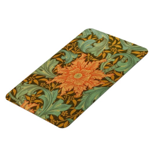 William Morris Single Stem Pattern Art Nouveau Magneet (Linkerzijde)