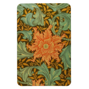 William Morris Single Stem Pattern Art Nouveau Magneet