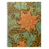 William Morris Single Stem Pattern Art Nouveau Notitieboek (Voorkant)