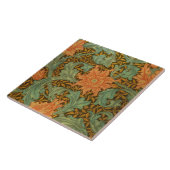 William Morris Single Stem Pattern Art Nouveau Tegeltje (Zijkant)