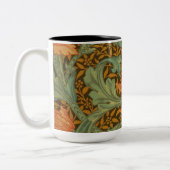 William Morris Single Stem Pattern Art Nouveau Tweekleurige Koffiemok (Links)