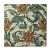 William Morris Single Stem Pattern Tegeltje (Voorkant)