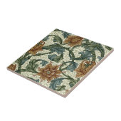 William Morris Single Stem Pattern Tegeltje (Zijkant)