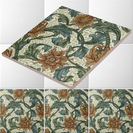 William Morris Single Stem Pattern Tegeltje