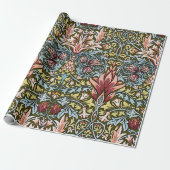 William Morris Slangenhoofd Bloempatroon Cadeaupapier (Uitgerold)